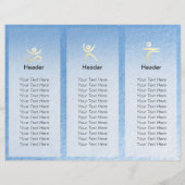 ヨガインストラクタースタジオトリフォールドパンフレットLotus (裏面)