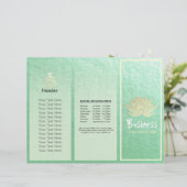 ヨガインストラクタースタジオトリフォールドパンフレットLotus (スタンド正面)