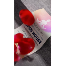 ヨガインストラクタースタジオメディテーションポーズオープンハウス チラシ