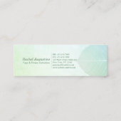 ヨガインストラクタースタジオメディテーションポーズボディリーフ スキニー名刺 (裏面)