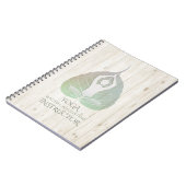 ヨガインストラクタースタジオメディテーションポーズボディリーフ ノートブック (左側)