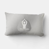 ヨガインストラクタースタジオメディテーションポーズボディリーフ ランバークッション (裏面)