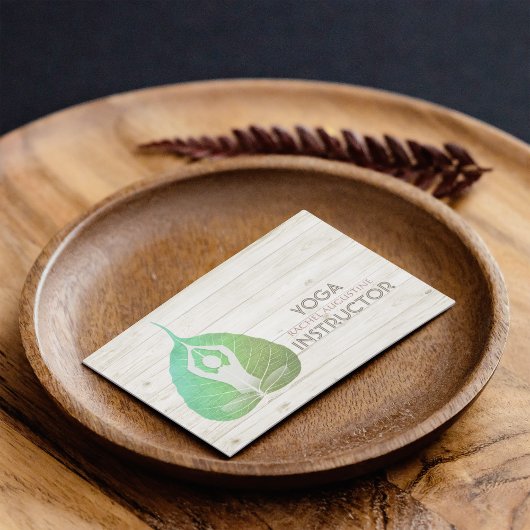 ヨガインストラクタースタジオメディテーションポーズボディリーフ 名刺