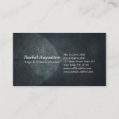 ヨガインストラクタースタジオメディテーションポーズボディリーフ 名刺 (裏面)