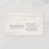 ヨガインストラクタースタジオメディテーションポーズボディリーフ 名刺 (裏面)