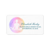 ヨガインストラクタースタジオメディテーションポーズライフコーチ ラベル (正面)