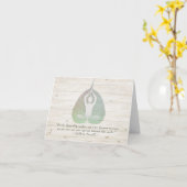 ヨガインストラクタースタジオメディテーション菩提葉引用文 カード (黄色い花)