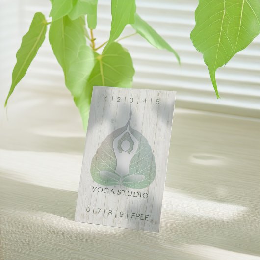 ヨガインストラクタースタジオロイヤリティパンチボディリーフ ロイヤリティカード