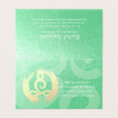 ヨガインストラクタースタジオ瞑想ポーズプライスリスト 名刺 (外部フラット)