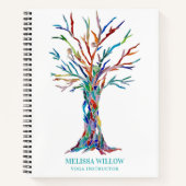 ヨガインストラクタースパイラルノート ノートブック (正面)