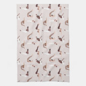 ヨガインストラクタースポーツチーム キッチンタオル (縦)