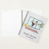 ヨガインストラクターダンサーポーズ先生名前をカスタムする プランナー手帳 (ディスプレー)