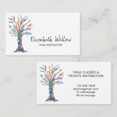ヨガインストラクターツリーオブライフ 名刺 (正面/裏面)
