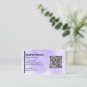 ヨガインストラクターテンプレート 名刺 (スタンド正面)