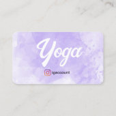 ヨガインストラクターテンプレート 名刺 (裏面)