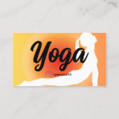 ヨガインストラクターテンプレート 名刺 (裏面)