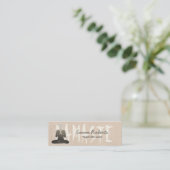 ヨガインストラクターナマステウェルネススパ スキニー名刺 (スタンド正面)