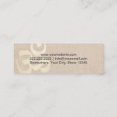 ヨガインストラクターナマステウェルネススパ スキニー名刺 (裏面)