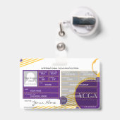 ヨガインストラクターバッジ バッジ (裏面（伸縮クリップ）)