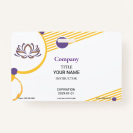 ヨガインストラクターバッジ バッジ