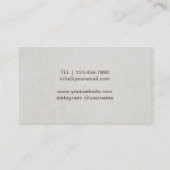 ヨガインストラクターバラ金ゴールドツリーリエレガントネン 名刺 (裏面)