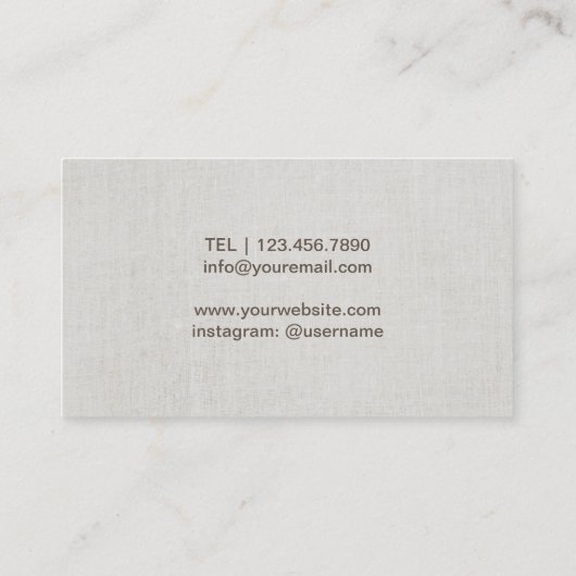 ヨガインストラクターバラ金ゴールドツリーリエレガントネン 名刺 (裏面)