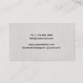 ヨガインストラクターバラ金ゴールドツリーリエレガントネン 名刺 (裏面)