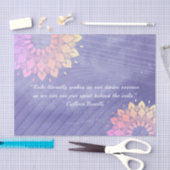 ヨガインストラクターバラ金ゴールドマンダラ引用文 薄葉紙 (クラフト)