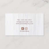 ヨガインストラクターバラ金ゴールドロータスフラワーサロンスパ 名刺 (裏面)