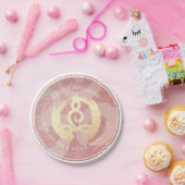 ヨガインストラクターバラ金ゴールド瞑想ポーズZEN OM ペーパープレート (パーティー)