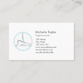 ヨガインストラクターピラティスフィットネスモダンナマステバス 名刺 (裏面)