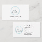 ヨガインストラクターピラティスフィットネスモダンナマステバス 名刺 (正面/裏面)