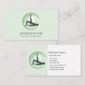 ヨガインストラクターピラティスフィットネスモダンナマステバス 名刺 (正面/裏面)