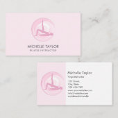 ヨガインストラクターピラティスフィットネスモダンナマステバス 名刺 (正面/裏面)