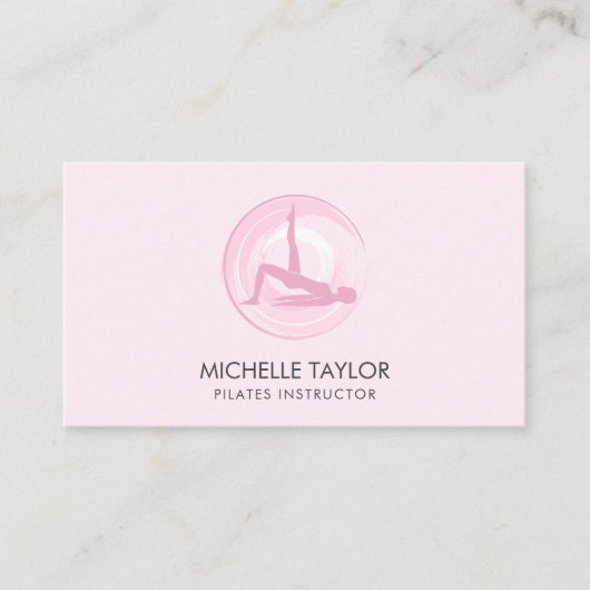 ヨガインストラクターピラティスフィットネスモダンナマステバス 名刺 (正面)