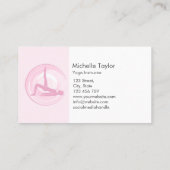 ヨガインストラクターピラティスフィットネスモダンナマステバス 名刺 (裏面)