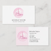 ヨガインストラクターピラティスフィットネスモダンナマステバス 名刺 (正面/裏面)