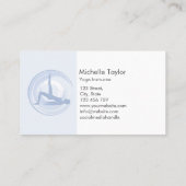 ヨガインストラクターピラティスフィットネスモダンナマステバス 名刺 (裏面)