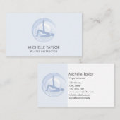 ヨガインストラクターピラティスフィットネスモダンナマステバス 名刺 (正面/裏面)