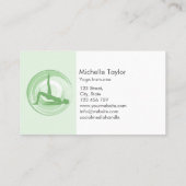 ヨガインストラクターピラティスフィットネスモダンナマステバス 名刺 (裏面)