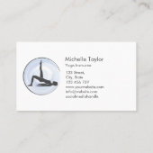 ヨガインストラクターピラティスフィットネスモダンナマステ 名刺 (裏面)