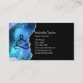 ヨガインストラクターピラティスフィットネスモダンネブラ 名刺 (裏面)