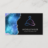 ヨガインストラクターピラティスフィットネスモダンネブラ 名刺 (正面)