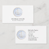 ヨガインストラクターピラティスフィットネスモダンフィットネスバス 名刺 (正面/裏面)