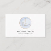ヨガインストラクターピラティスフィットネスモダンフィットネスバス 名刺 (正面)
