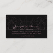 ヨガインストラクターフィットネスパーソナルトレーナー 名刺 (裏面)