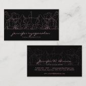 ヨガインストラクターフィットネスパーソナルトレーナー 名刺 (正面/裏面)