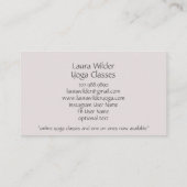 ヨガインストラクターフォト名刺 名刺 (裏面)