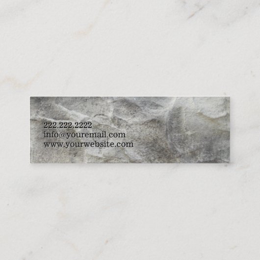 ヨガインストラクタープロフェッショナルOMシンボル スキニー名刺 (裏面)