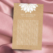 ヨガインストラクターホワイトロータスフローラ素朴クラフト チラシ